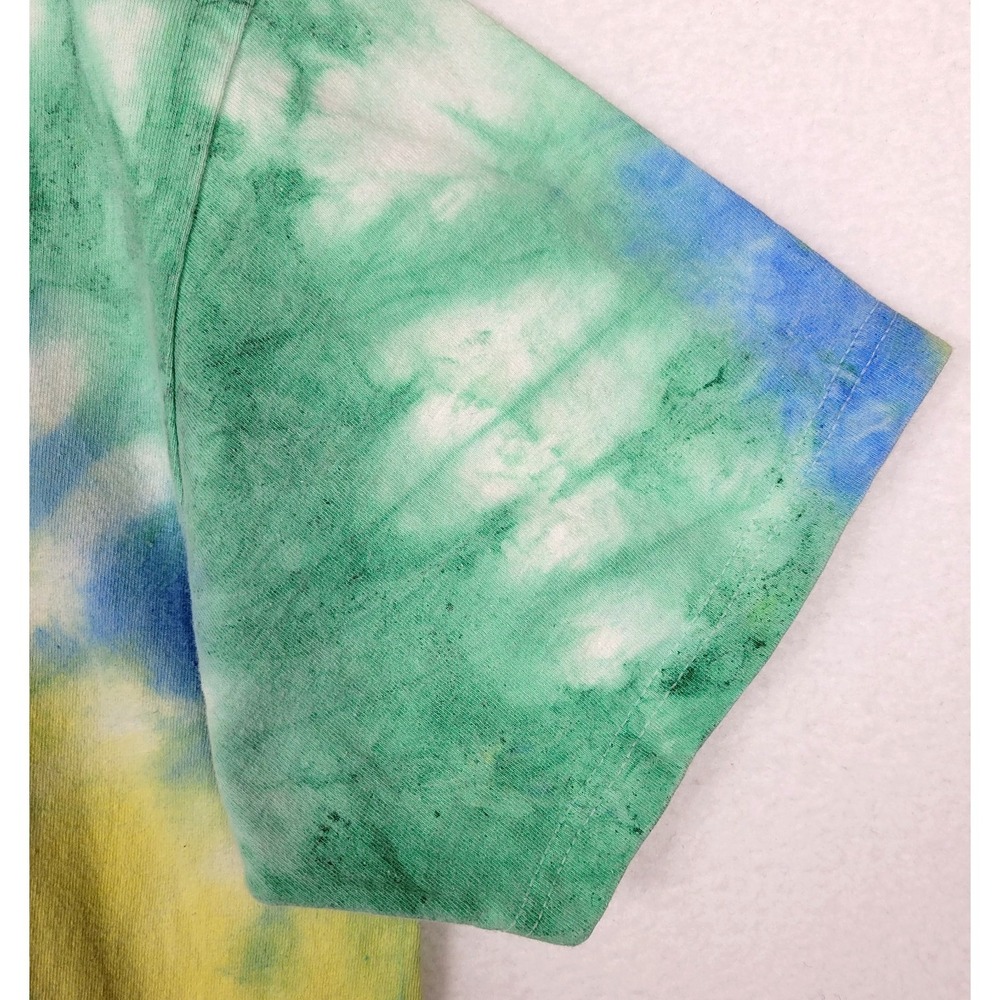 Vintage Sun Island Tie Dye T Shirt Mens L Cotton Spiral Jamaica Y2K - Picture 5 of 8